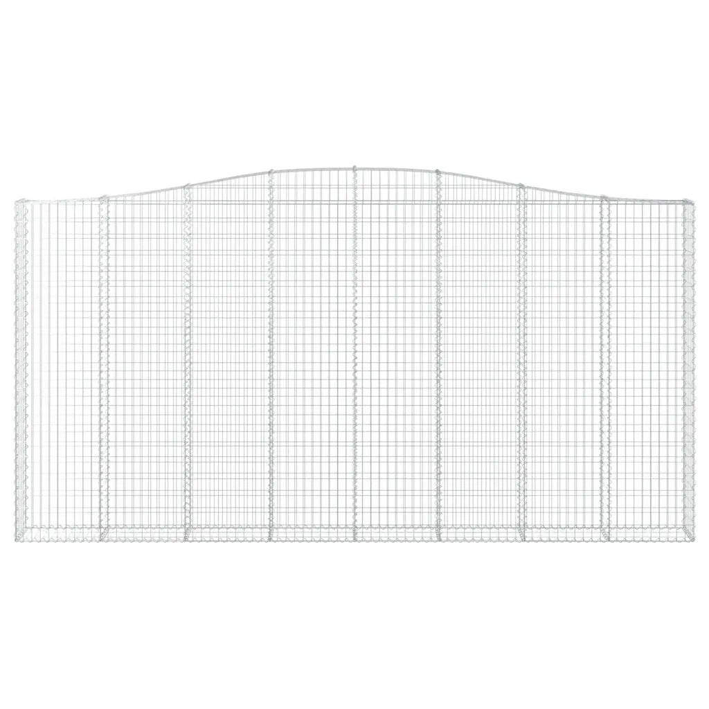 Cesto Gabbione ad Arco 400x30x200/220 cm Ferro Zincato 153410