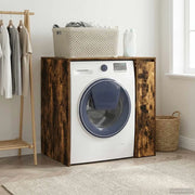 Mobiletto per lavatrice con porta Rovere fumé 87 x 60 x 89 cm