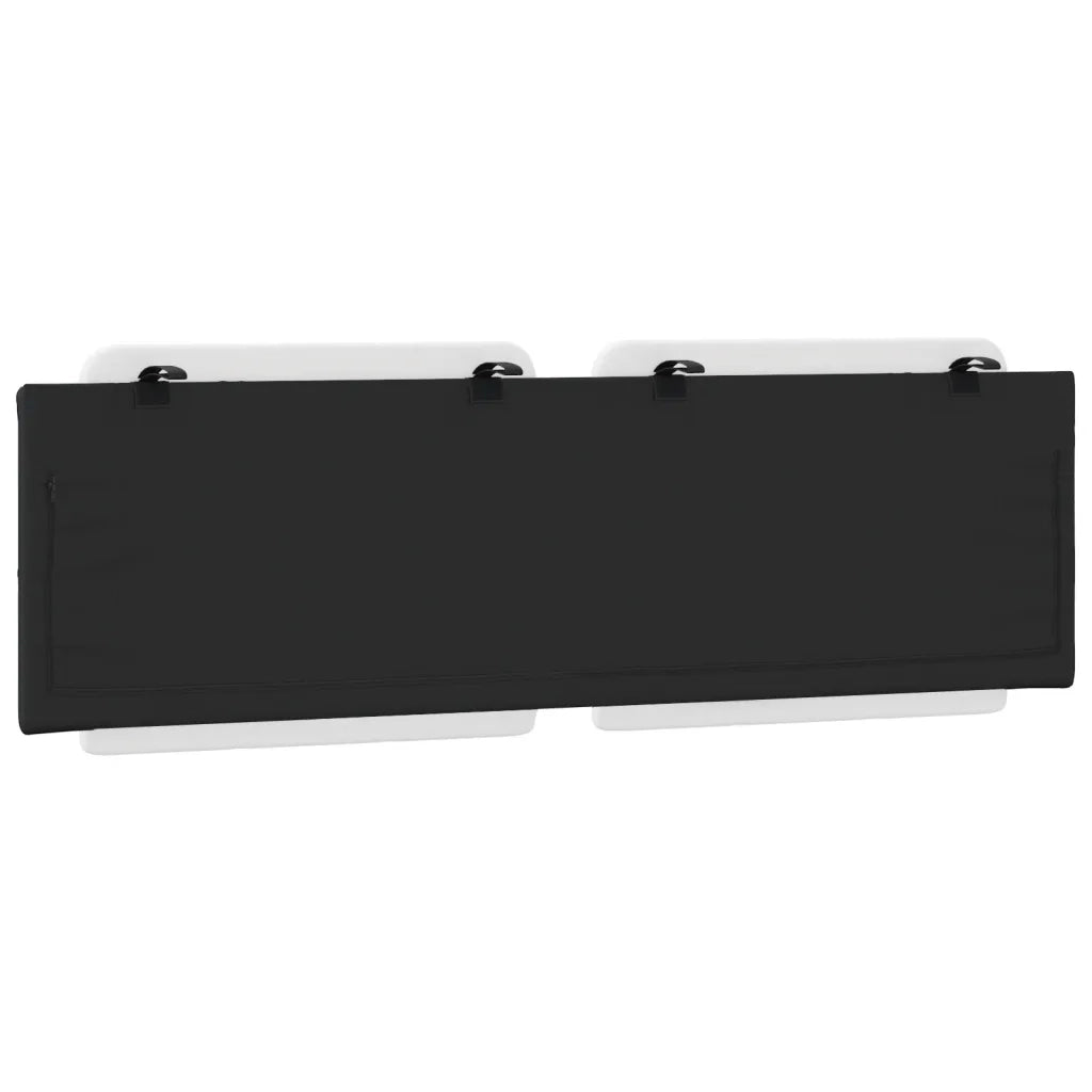 Cuscino Testiera Zadar Bianco e Nero 160 cm in Similpelle CFW4814410