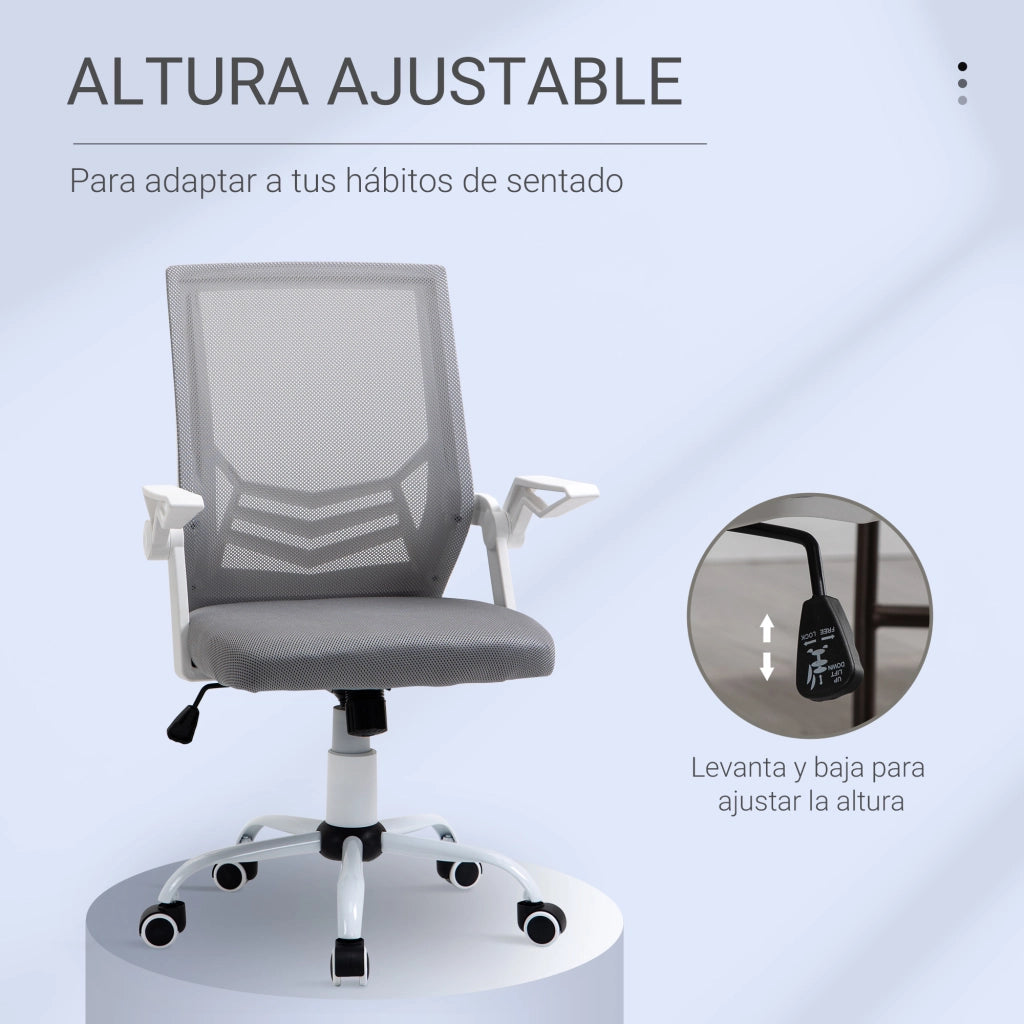 Sedia da Ufficio Ergonomic ¨C zephmum ¨C Grigio 62.5x55x94-104 cm