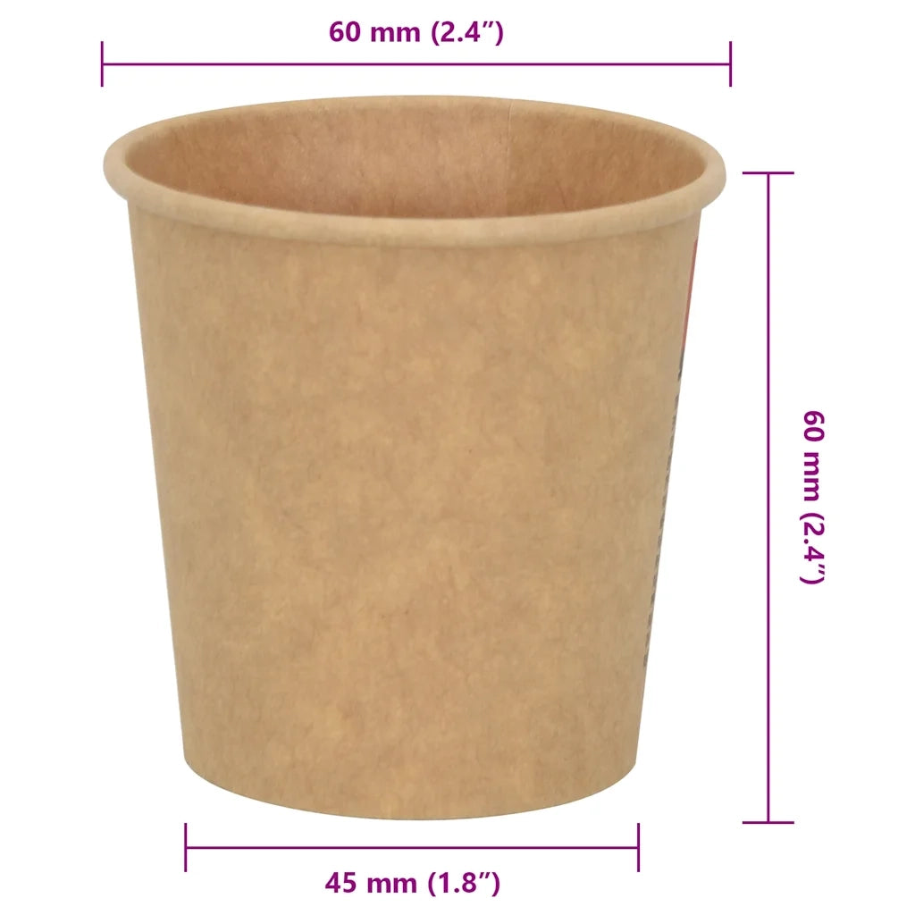 Bicchieri da Caff¨¨ in Carta 1000 pz 4oz 100ml Marrone CFW7856390