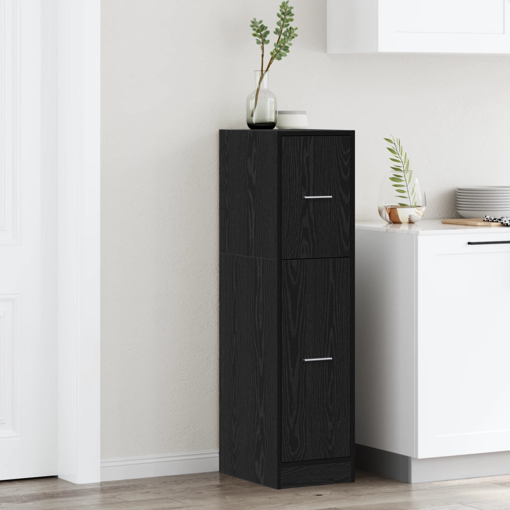 Armadio da Fattore Quercia Nera 30x41x118 cm Legno Ingegnerizzato