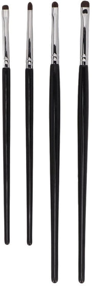 Set di eyeliner 4 pezzi - Pennelli per trucco - Pennelli per ombretto - Ciglia lunghe - Capelli densi - Qualità e servizio - Pennelli per trucco