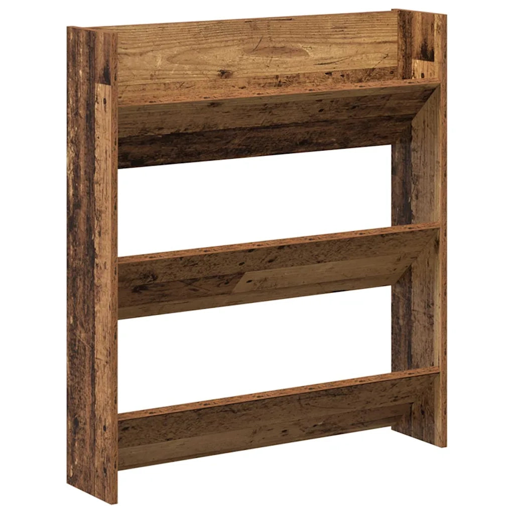 Mobile per scarpe 2 pz-Set di 2 Scarpiera Legno vecchio 85 x 18 x 90 cm