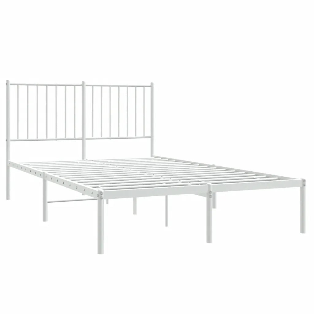 Giroletto con Testiera in Metallo Bianco 120x200 cmcod mxl 121308