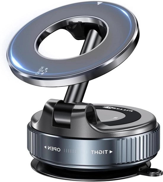Oggetto da Auto con Adesivo a Suction e Magnetico 360° Regolabile e Silenzioso con Maggiore Attrazione per Smartphone