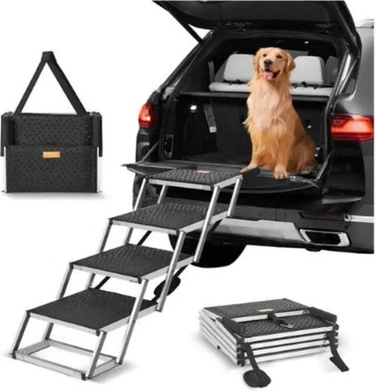 Trappola per cani per auto - Grande - 4 passi - Passi per auto - Ripiegabile - Portatile - Passi per animali domestici - Leggera - Aluminium 

Dettagli tecnici: 
- Modello: 
- Codice prodotto: