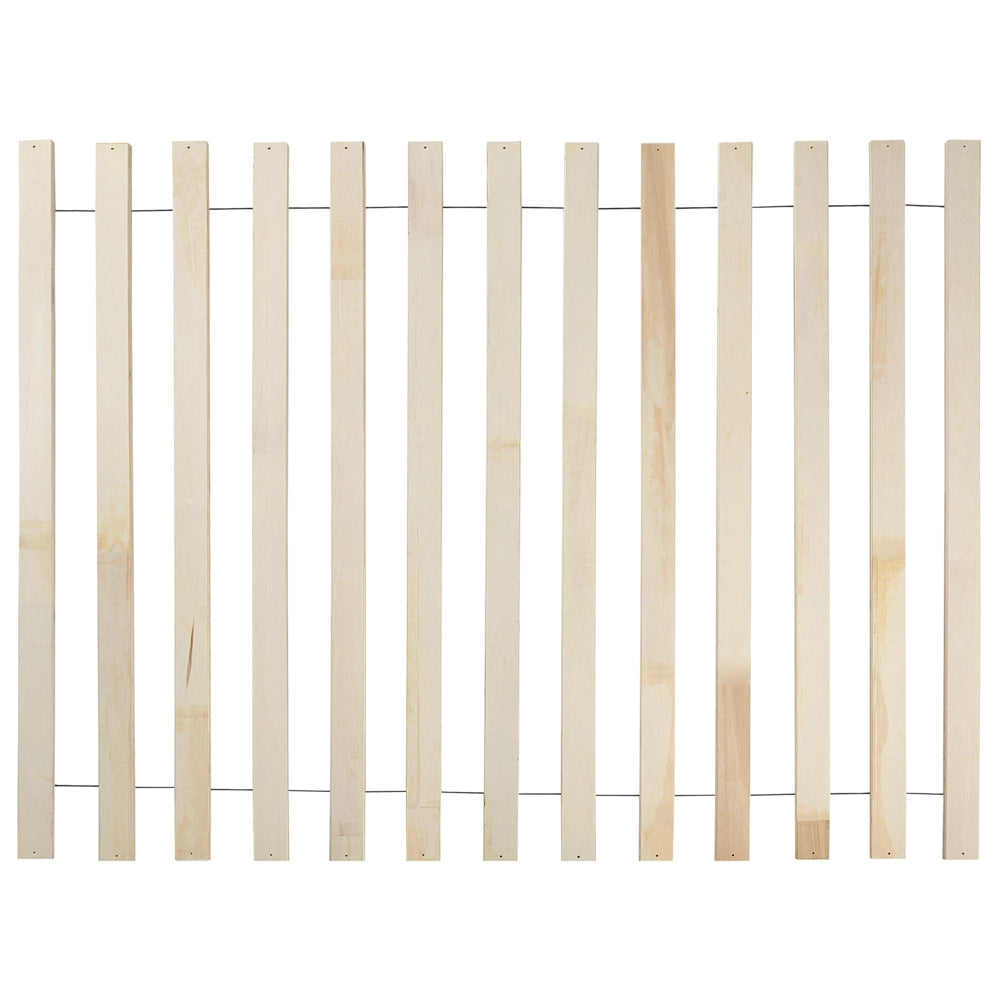 Letto marrone in legno di frassino UE Dimensioni doppie 4ft6 senza testata con luce LED Base a doghe Stile rustico minimalista