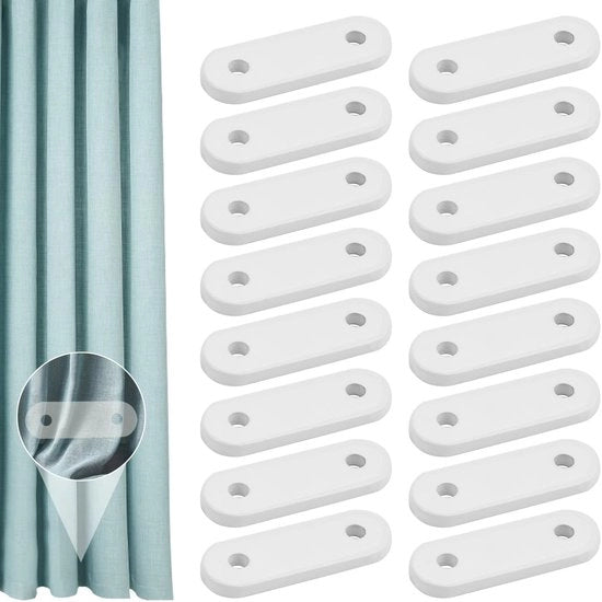 Pesi in Latta per Tende - Pesi in Ferro 28g - Pesi per Tende - Pesi in Latta per Tende e Doccia - Con Rivestimento Bianco - Bianco - 16 pezzi