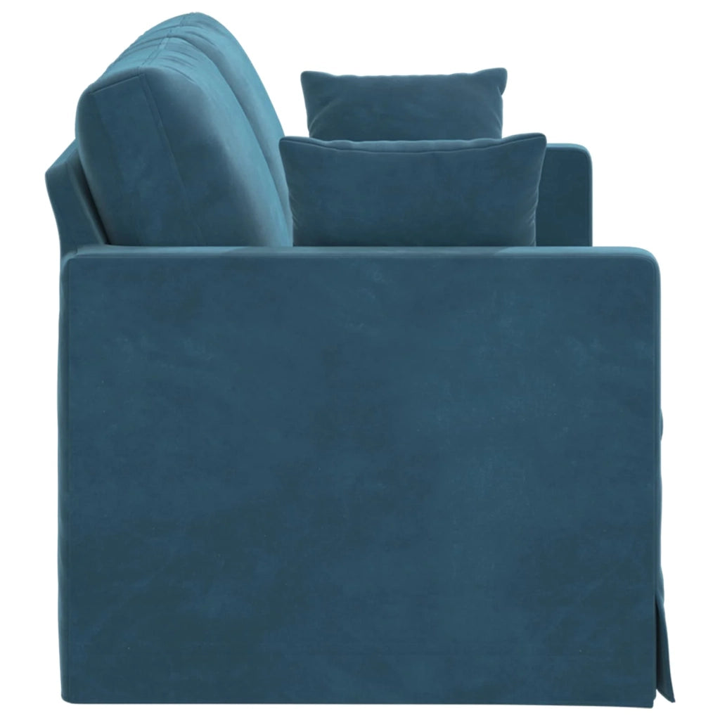 Divano Blu 158 x 78 x 80 cm Velluto 42024430