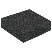 Pad per patio in granuli di gomma Nero 9 x 9 x 2 cm Gomma CFW9764681