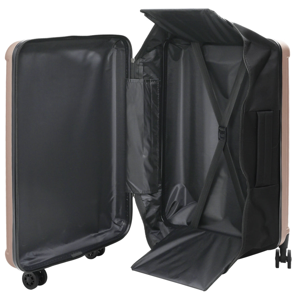 Valigia Pieghevole Rigida 28'' Rosa Oro 50x30x76 cm ABS