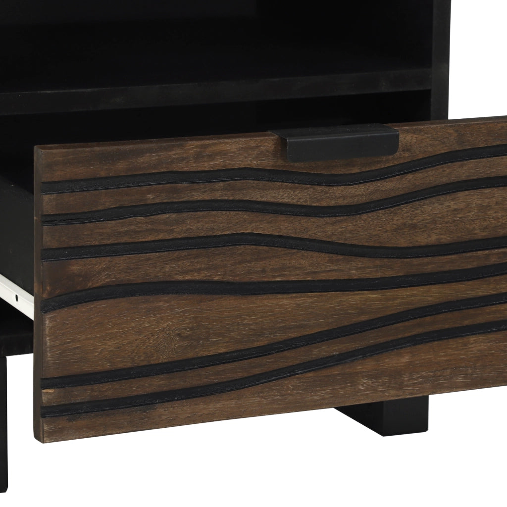 Comodino 40x33x46 cm Legno massiccio di mango