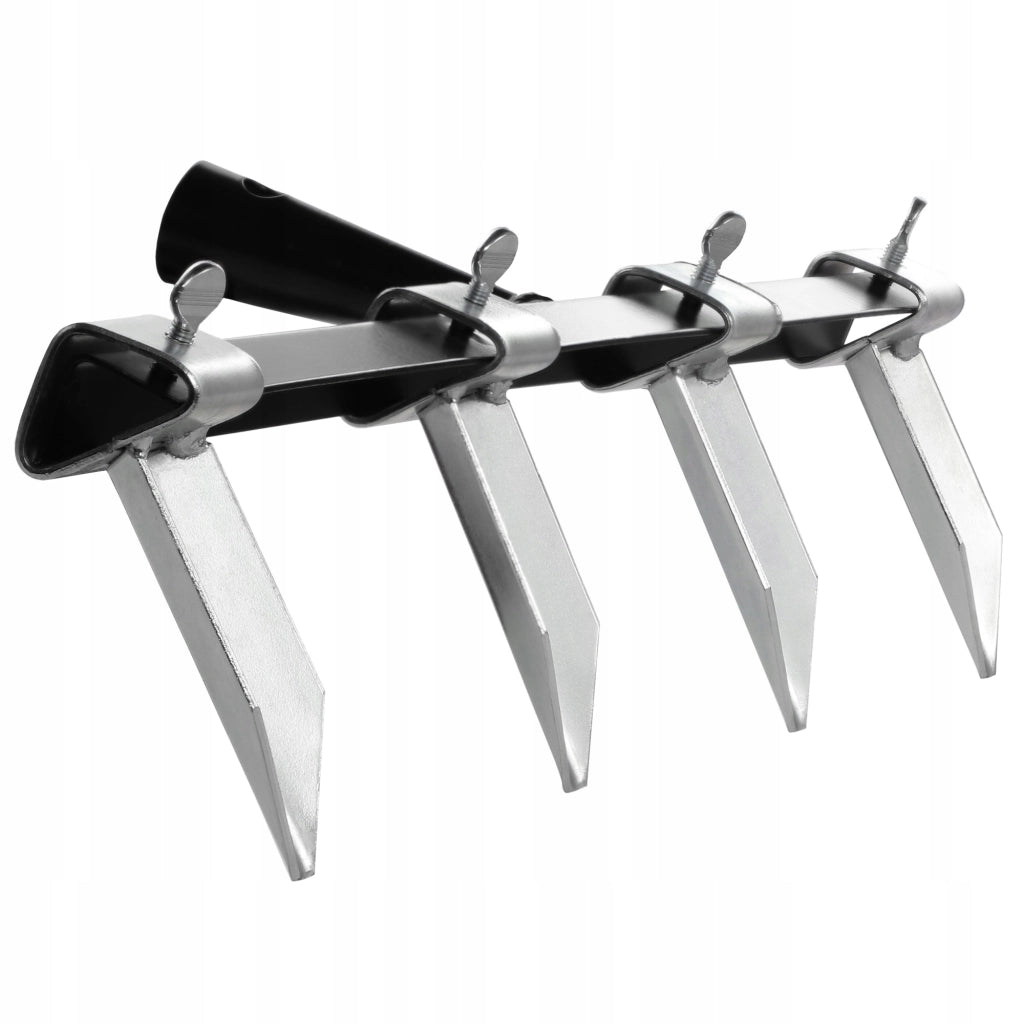 Marcatore da giardino KADAX per semina, file e aiuole, a 4 denti, 50 cm