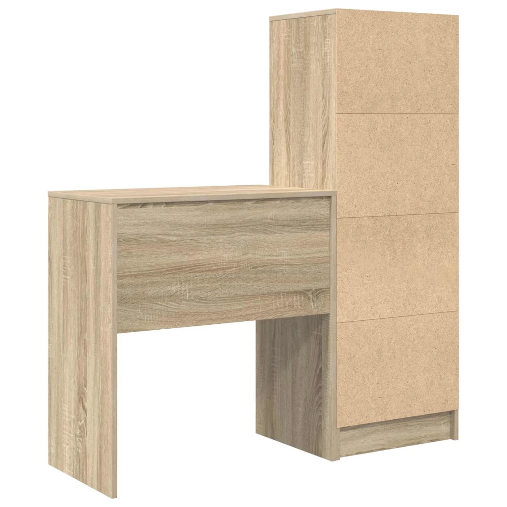 Scrivania con cassetto con lo scaffale 2 pcs Rovere Sonoma 3337307