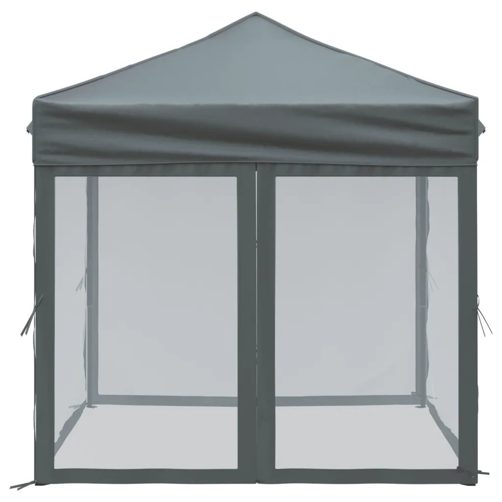 Tenda per Feste Pieghevole con Pareti Laterali Antracite 2x2 m 93509