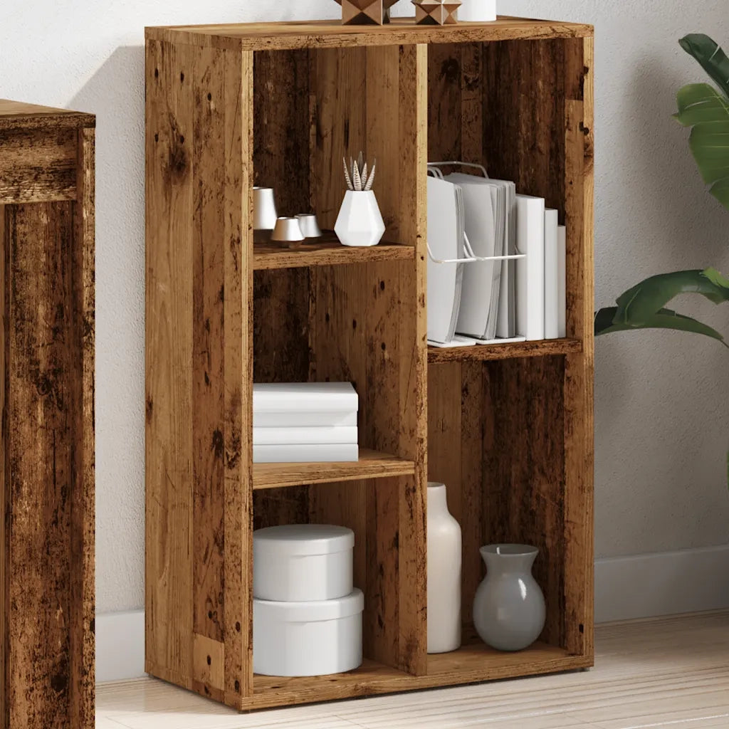 Libreria in Legno Antico 66x30x130 cm in Legno Multistrato 855778