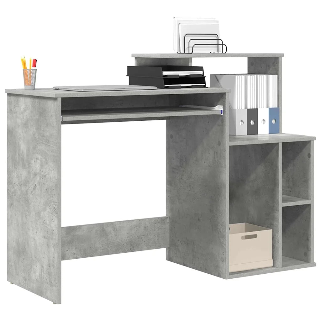 Scrivania Grigio cemento 120,5 x 44 x 88,5 cm Legno multistrato 869477