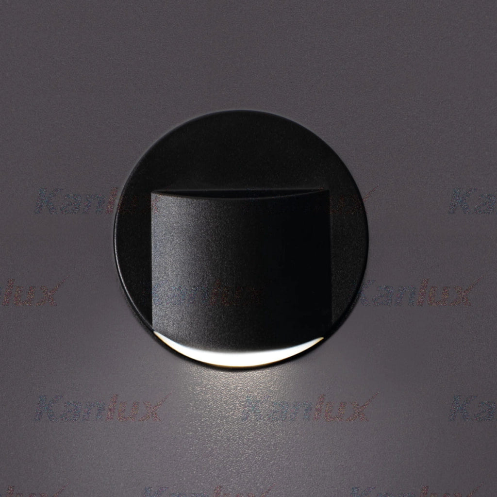 Kanlux ERINUS lampada scala LED 0,8W 4000K nera quadrata