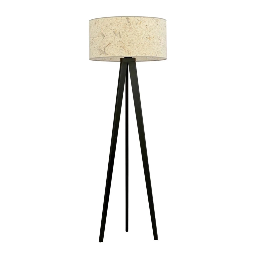 Piantana Moderno Drago Acciaio Nero 1 Luce E27 Ip20