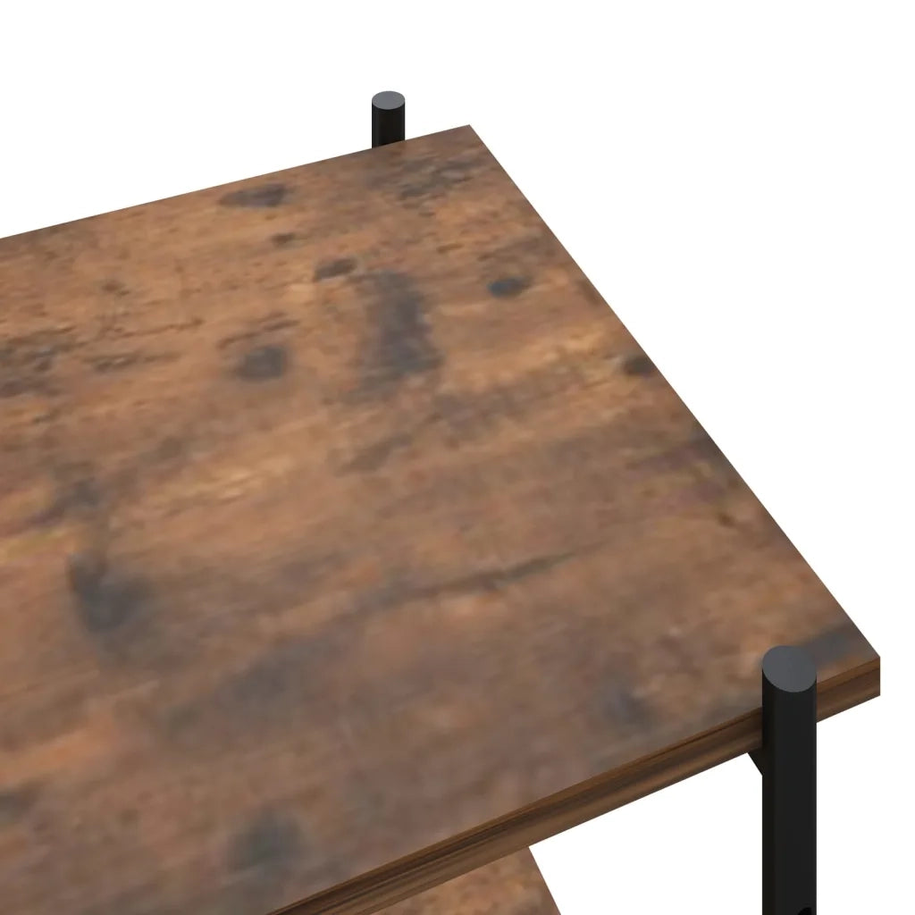 Scaffale con 3 Mensole Nero e Naturale 80x40x92 cm CFW2151150