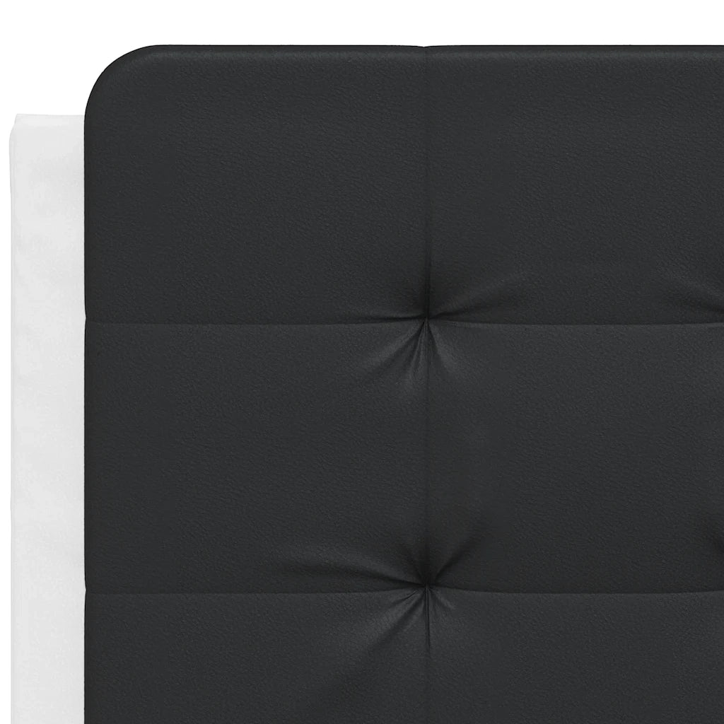 Giroletto senza Materasso Zadar Nero e Bianco 120x200 cm in Similpelle 3208176