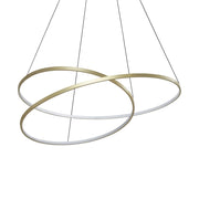 Lampada a sospensione Collezione OZ LED 75W luce calda ottone altezza regolabile Ideal Lux
