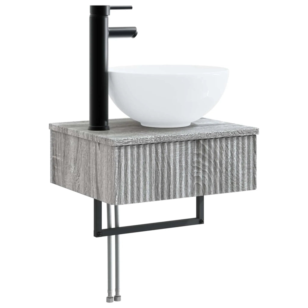 Lavabo da Parete Sonoma grigio 40 x 35 x 39 cm CFW1857786