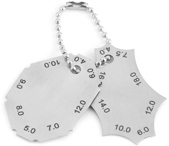 Misuratore di tensione e profondità per giunti - Lasnaadmeter - Keeldieptemeter - Misuratore portatile - In acciaio inossidabile - Duraturo e resistente agli urti - Misuratore di tensione