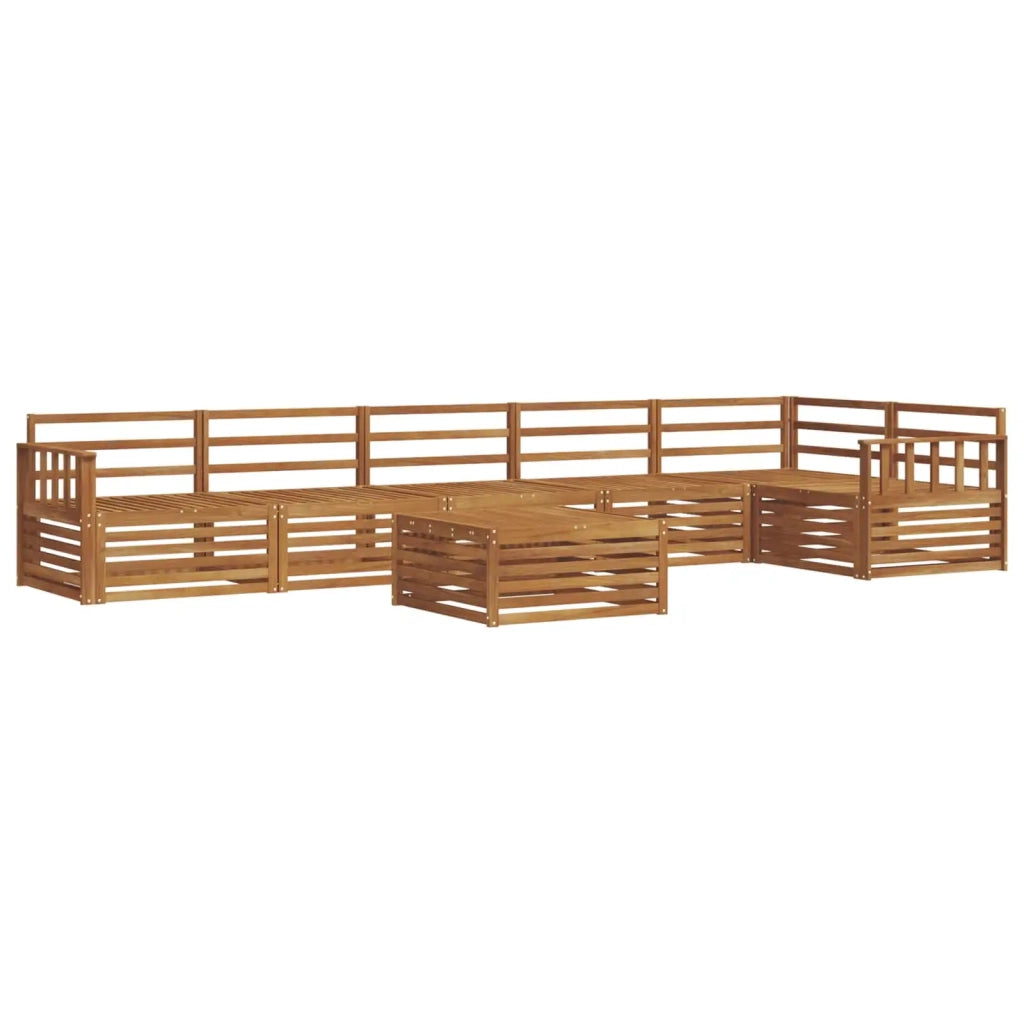 Set di divani da esterno 7 pcs Naturale