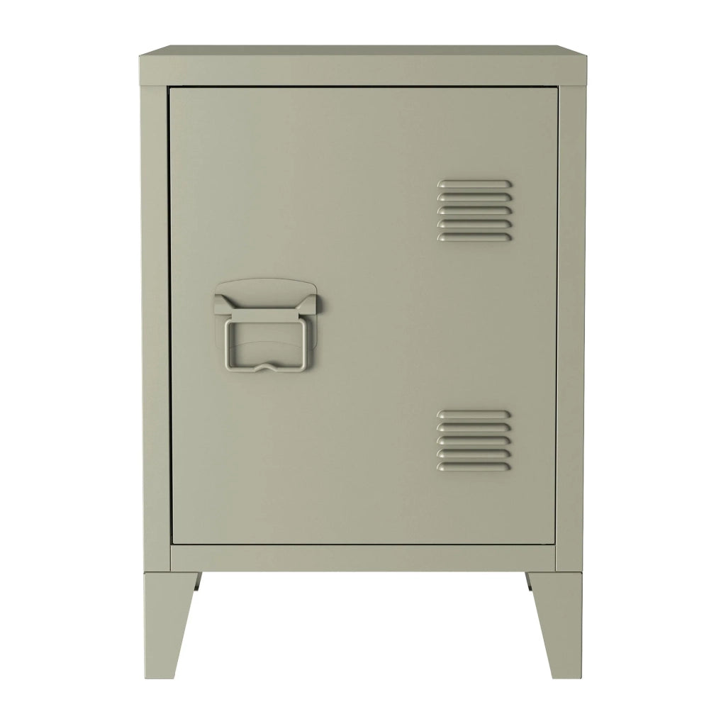 Comodino in acciaio laminato 57 x 40 x 30 cm colore cammello opaco 03_0008680