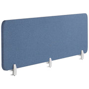 Pannello Divisorio Blu Fonoassorbente 180 x 40 cm in Plastica PET per Scrivania