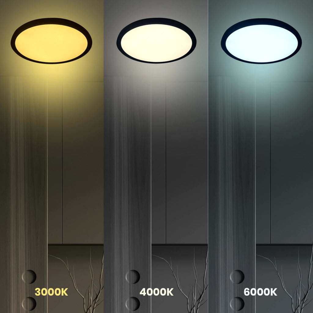 Plafoniera LED Milagro MAQ 32W 40x40 3CCT Nera IP40