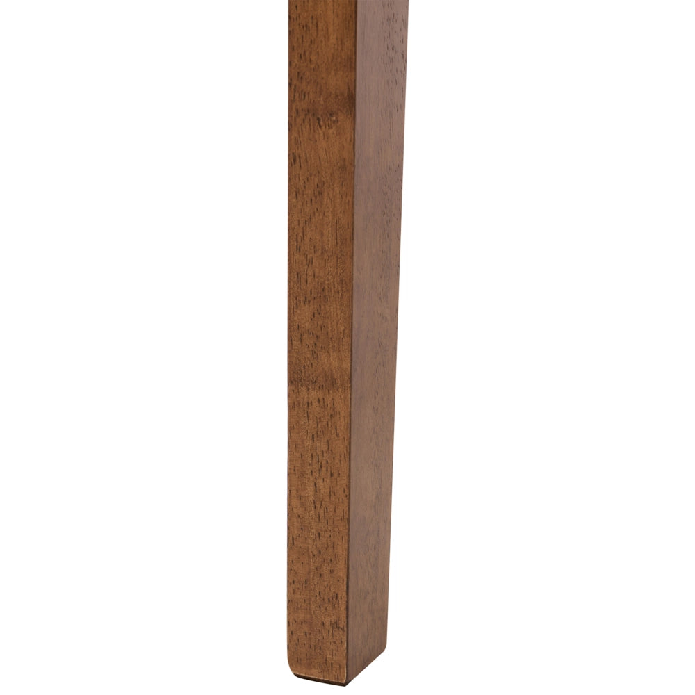 Set di 2 sedie da pranzo marrone con legno chiaro in stile tradizionale