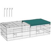 Recinto per animali modulabile ¨C zephmum ¨C verde 185x75x50 cm