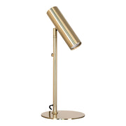 Lampada da tavolo Paris in acciaio ottone orientabile