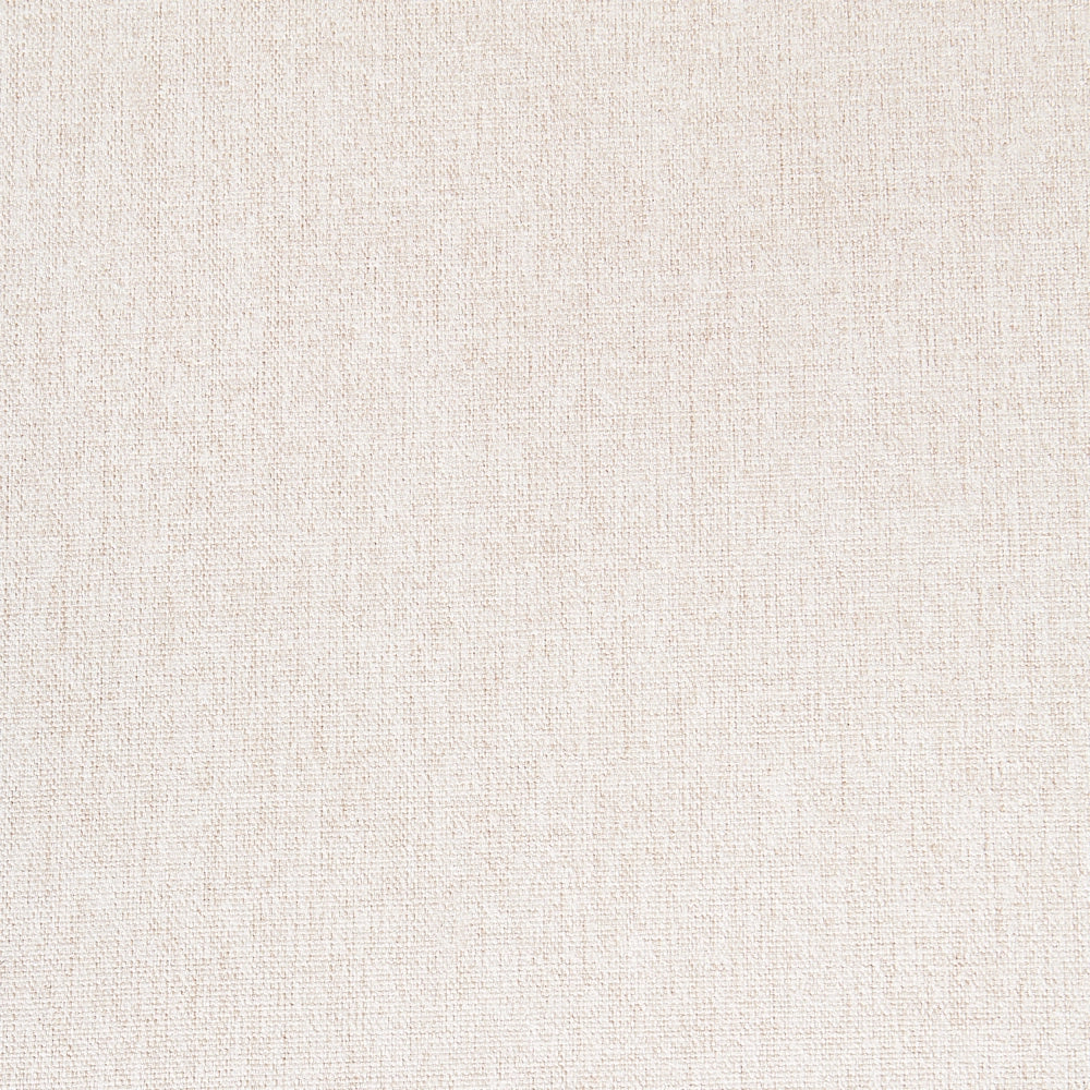 Set di 2 sedie da pranzo Rivestimento in poliestere beige chiaro Schienale in rattan naturale a treccia viennese Gambe in metallo nero Sgabelli senza braccioli