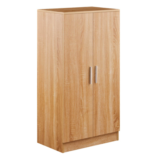 Scarpiera 2 Ante 108x55x36 cm in legno rovere chiaro