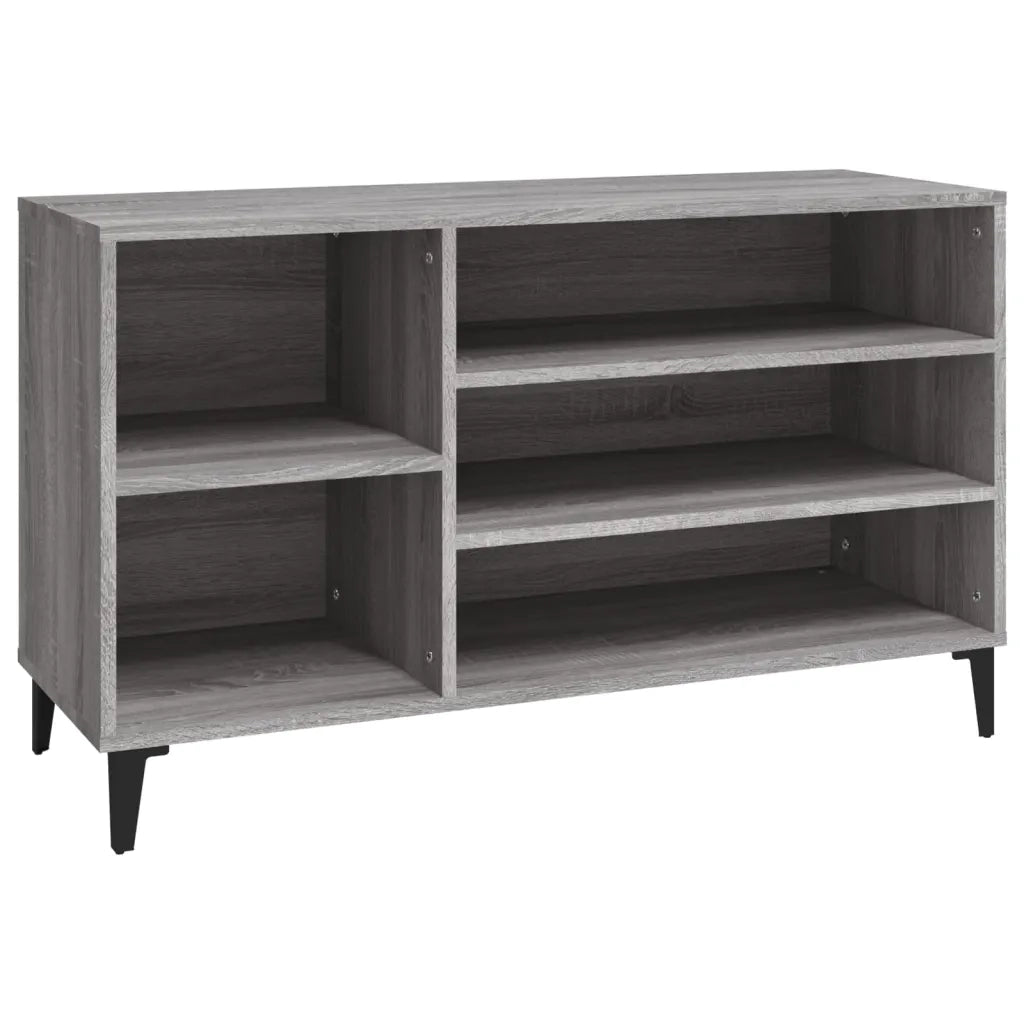 Scarpiera | Mobile per scarpe Grigio Sonoma 102x36x60 cm in Legno Multistrato