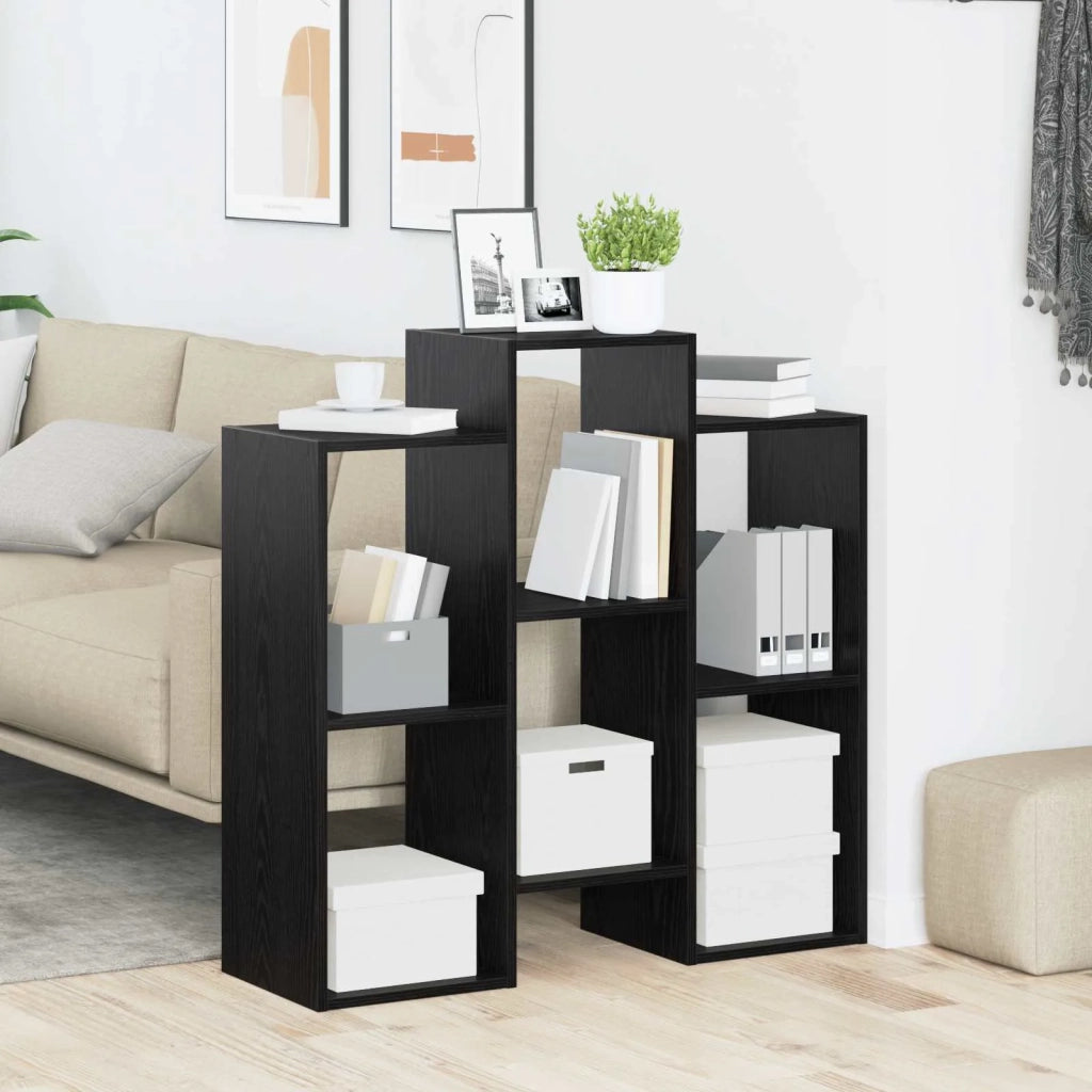 Credenza Rovere Nero 90 x 30 x 90 cm