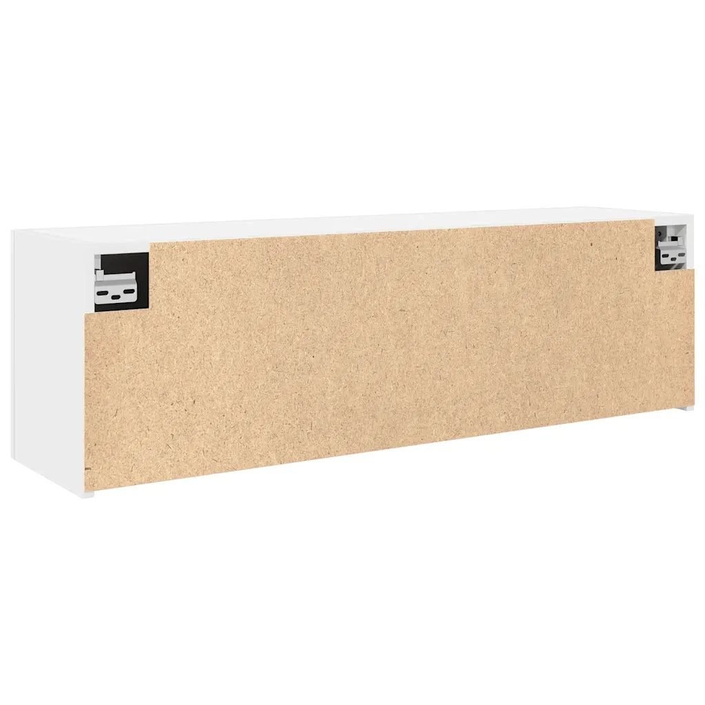 Mobile da Bagno a Parete Bianco 100x25x30 cm in Truciolato 860094