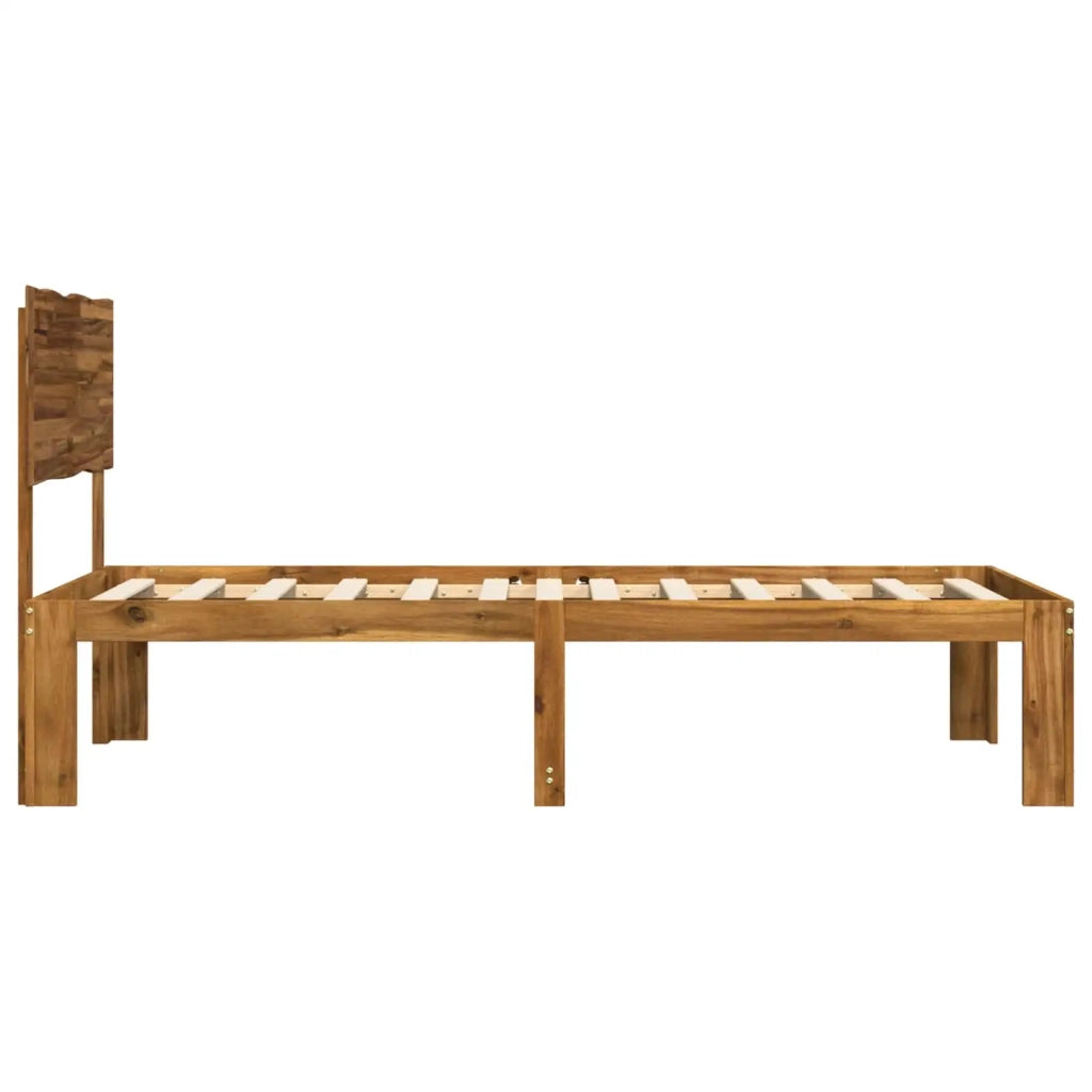 Letto Singolo con Testiera ROSTOCK Naturale 80 x 200 cm 903327