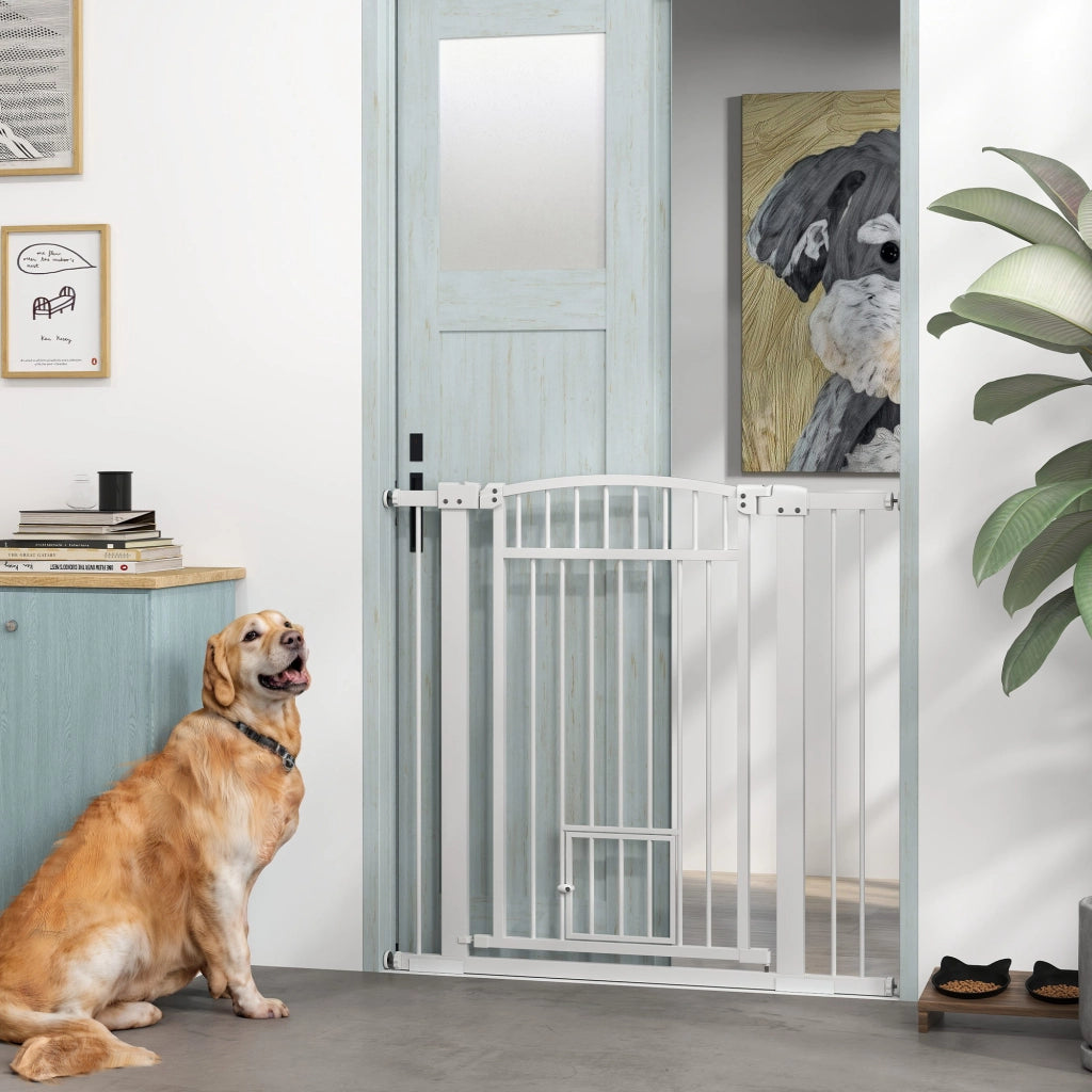 Barriera Sicurezza per Cani ¨C zephmum ¨C Bianco 76-104 cm