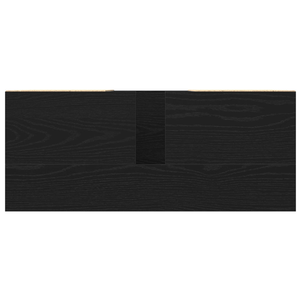 Mobile lavabo  Nero Rovere 80x33x60 cm in legno ingegnerizzato