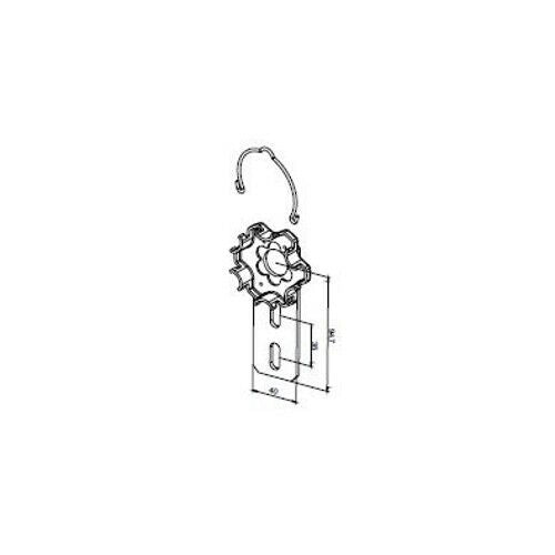 SUPPORTO IN ALLUMINIO, CON MOLLA, PER ERA M SH. NICE 535.10097 AUTOMAZIONE NUOVO