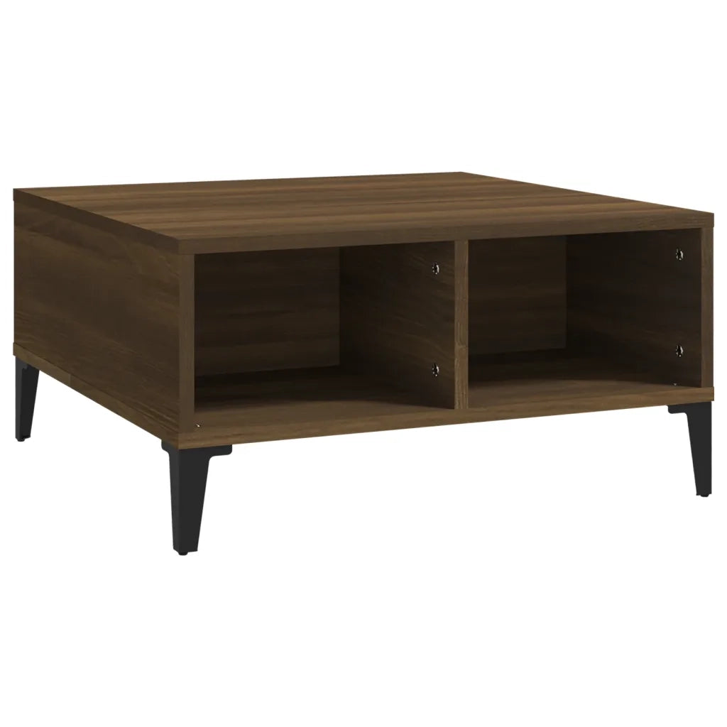 Tavolino da salotto | Tavolino da caff¨¨ | Tavolino da Soggiorno Rovere Marrone 60x60x30 cm in Truciolato