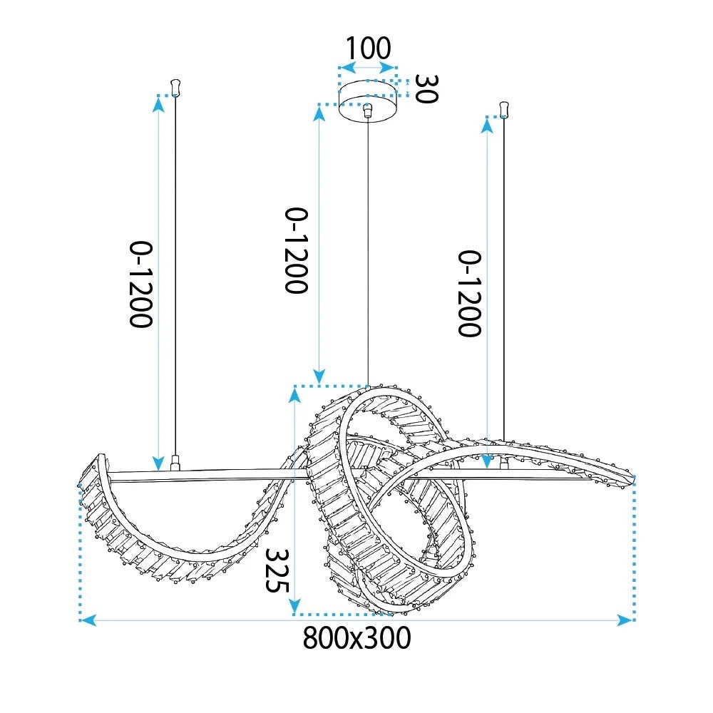 Lampada A Sospensione Da Soffitto Led Swe082-cp Gold