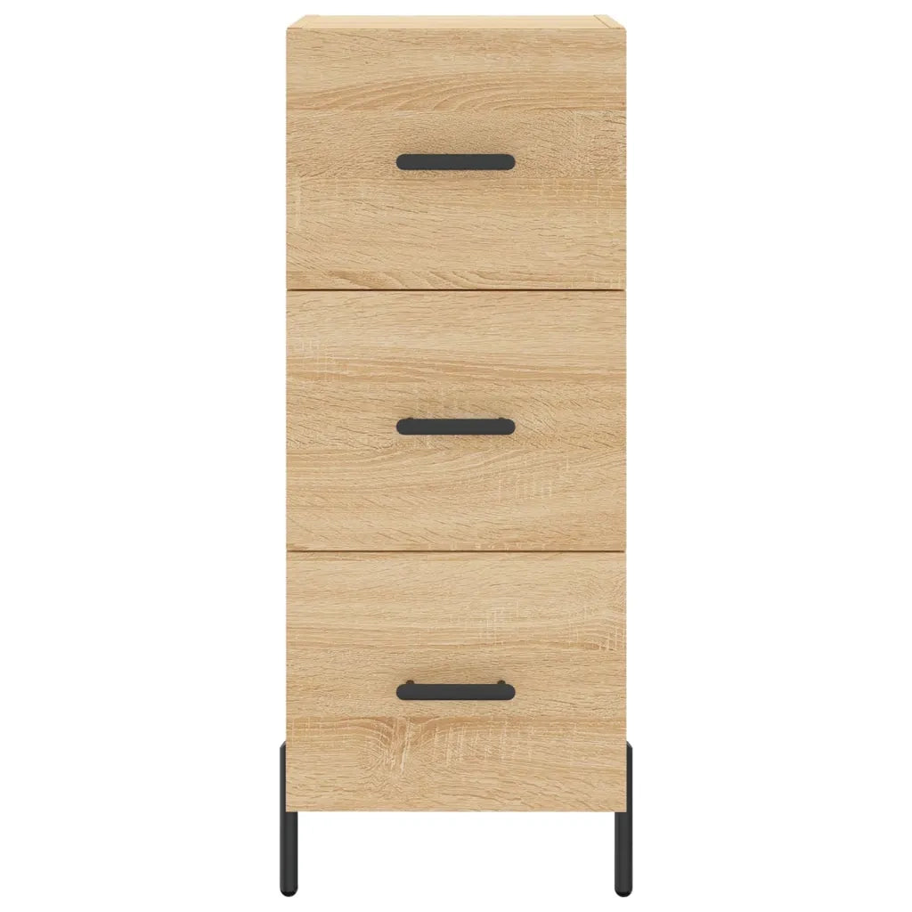 Credenza | Madia | Buffet da pranzo | Armadio da pranzo Rovere Sonoma 34,5x34x180 cm in Legno Multistrato