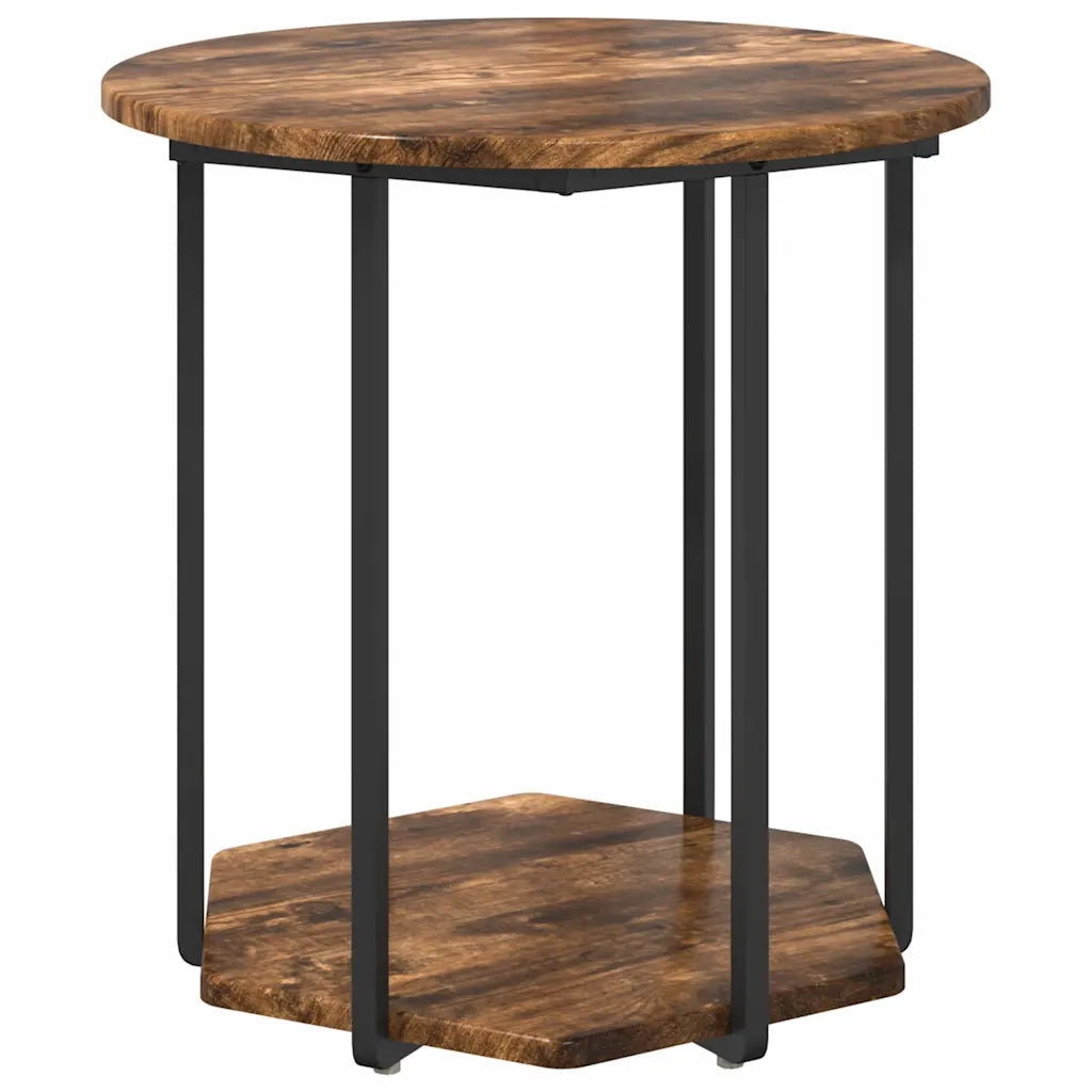 Set tavolini con lo scaffale 2 pcs Marrone 869716