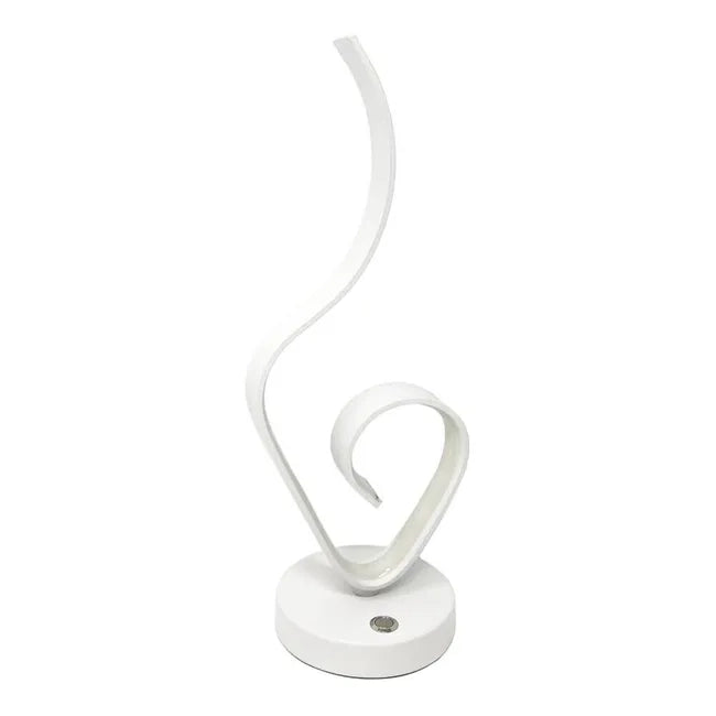 Lampada da Scrivania Luce da tavolo LED 10W Design Onde Abat Jour Lume Moderno LUCE NATURALE 4000K